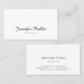 Elegant, kalligrafisch ontwerp, stijlvol, professi visitekaartje (Voorkant / Achterkant)