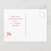 Elegant Kangaroo Paw Flower - Weddenschap Bedankt Briefkaart (Achterkant)