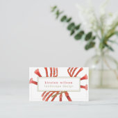 Elegant Kangaroo Paw Flowers - Gepersonaliseerd Visitekaartje (Staand voorkant)