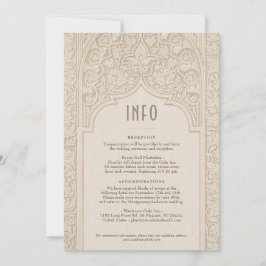 Elegant Kant Design Huwelijk Islamitische Motieven Kaart
