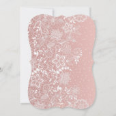 Elegant kant en confetti bruiloft kaart (Achterkant)