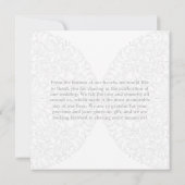 Elegant Kant Grijs & Wit Modern Minimalist Bedankkaart (Achterkant)