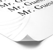 Elegant Kant Grijs & Wit Modern Minimalist Poster (Hoek)