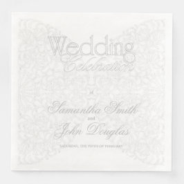 Elegant Kant Grijs & Wit Modern Minimalist Servet