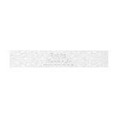 Elegant Kant Grijs & Wit Modern Minimalist Uitnodigingen Wikkel (Vlak)