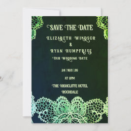 Elegant Kant" Huwelijksuitnodiging Collectie Kaart