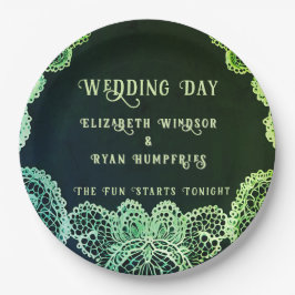 Elegant Kant" Huwelijksuitnodiging Collectie Papieren Bordje