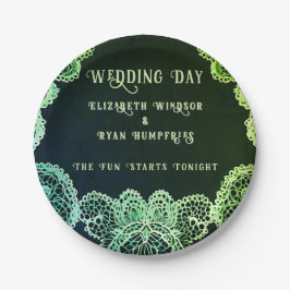 Elegant Kant" Huwelijksuitnodiging Collectie Papieren Bordje