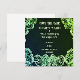 Elegant Kant" Huwelijksuitnodiging Collectie Save The Date