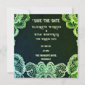 Elegant Kant" Huwelijksuitnodiging Collectie Save The Date (Voorkant)