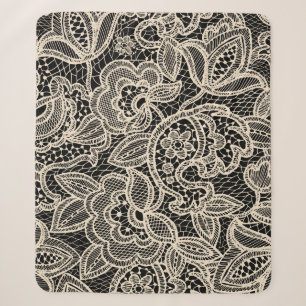 Elegant kant naadloos patroonontwerp sherpa deken