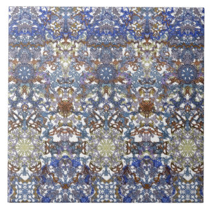 Elegant kant patroon in edele kleuren-Art Nouveau Tegeltje