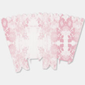 Elegant kant roze bloemen gunstig voor doos bedankdoosjes (Ongevouwen)