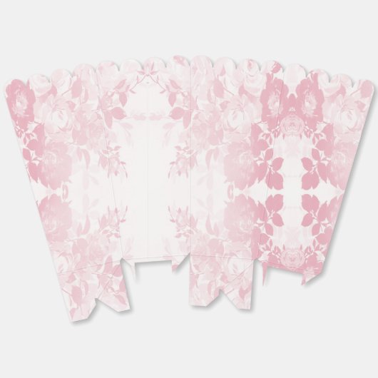 Elegant kant roze bloemen gunstig voor doos bedankdoosjes (Ongevouwen)