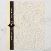 Elegant  kant textuur Papier Briefhoofd (Voorkant)