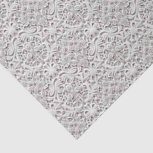 Elegant kant van vroeger tissuepapier (Detail)