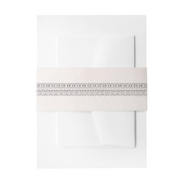 Elegant kant zwart en roze Waterverf bruiloft Uitnodigingen Wikkel