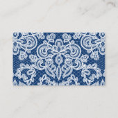 Elegant kanten script bruiloft website informatiekaartje (Achterkant)