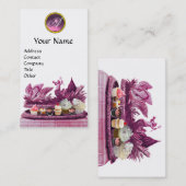 ELEGANT KARAKTER VAN ZWANEN MET KOPEN EN PASTRY VISITEKAARTJE (Voorkant / Achterkant)