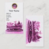 ELEGANT KARAKTER VAN ZWANEN MET KOPEN EN PASTRY VISITEKAARTJE (Voorkant / Achterkant)