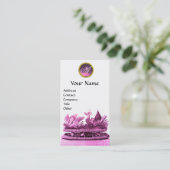 ELEGANT KARAKTER VAN ZWANEN MET KOPEN EN PASTRY VISITEKAARTJE (Staand voorkant)