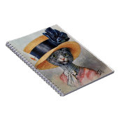 Elegant kat met Pet Spiral Notitieboek (Rechterzijde)
