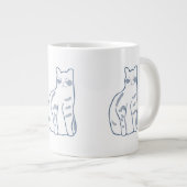 Elegant kat ontwerp grote koffiekop (Voorkant rechts)