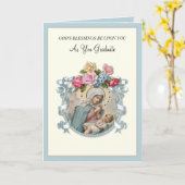 Elegant katholiek Afstuderen Maagd Maria Rozen Kaa Kaart (Gele Bloem)