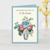 Elegant katholiek Afstuderen Maagd Maria Rozen Kaa Kaart (Gele Bloem)