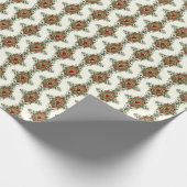 Elegant katholiek heilig hart Jezus Religie Cadeaupapier (Hoek)