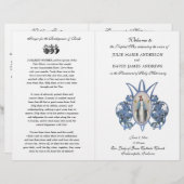 Elegant Katholiek Latijnse Mis Huwelijksprogramma (Voorkant / Achterkant)