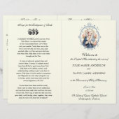 Elegant-katholiek programma voor massale weddensch (Voorkant / Achterkant)