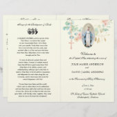 Elegant-katholiek programma voor massale weddensch (Voorkant / Achterkant)