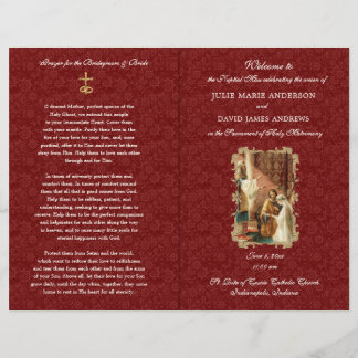 Elegant-katholiek programma voor massale weddensch