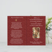 Elegant-katholiek programma voor massale weddensch (Staand voorkant)