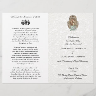 Elegant katholiek traditioneel massaweddenschap