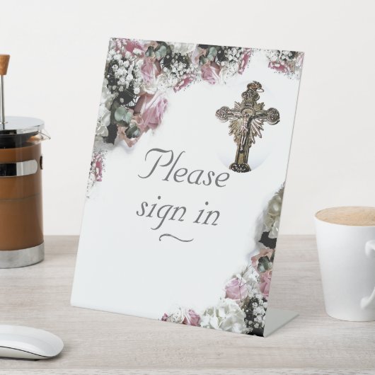 Elegant katholiek Vrijgezellenfeest Reclamebord Met Voetstuk (Insitu)