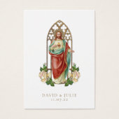 Elegant katholieke bruiloft Jesus Prayer Kaart (Voorkant)