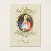Elegant katholieke bruiloft Jesus Prayer Kaart (Voorkant)