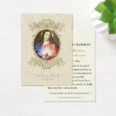 Elegant katholieke bruiloft Jesus Prayer Kaart (Bureau)