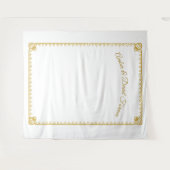 Elegant katholieke bruiloft Tapestry Wandkleed (Voorkant (horizontaal))