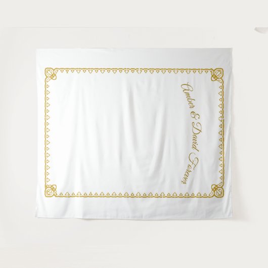 Elegant katholieke bruiloft Tapestry Wandkleed (Voorkant (horizontaal))