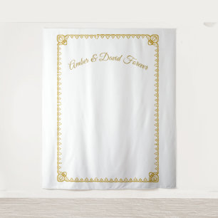 Elegant katholieke bruiloft Tapestry Wandkleed