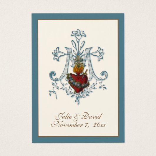 Elegant katholieke bruiloft voor Kaart (Voorkant)