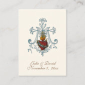 Elegant katholieke bruiloft voor Kaart Plaatskaartje (Voorkant)