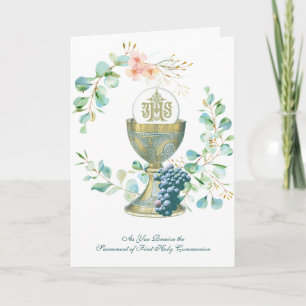 Elegant-katholieke Eerste Heilige Communie Floral