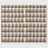 Elegant katholieke Maagd Mary Baby Jesus  Cadeaupapier (Vlak)