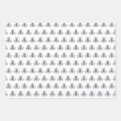 Elegant katholieke maagd Mary Black en White Inpakpapier Vel (Voorkant 2)