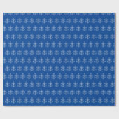 Elegant katholieke maagd Mary White Marian Cross Cadeaupapier (Vlak)