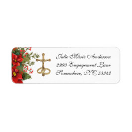 Elegant katholieke poinsettia Wedding Etiket